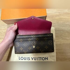 Louis Vuitton Monogram Canvas Red Interior Women’s Wallet